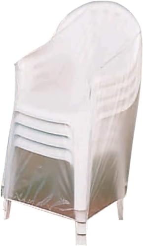 35" Outdoor 10 Gauge Vinyl Stacking Chair Covers - Set of 2