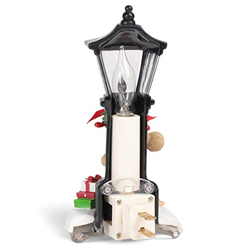 Roman 133497 Mouse Lamp Post Night Light Charming Tails, 7 inch, Multicolor