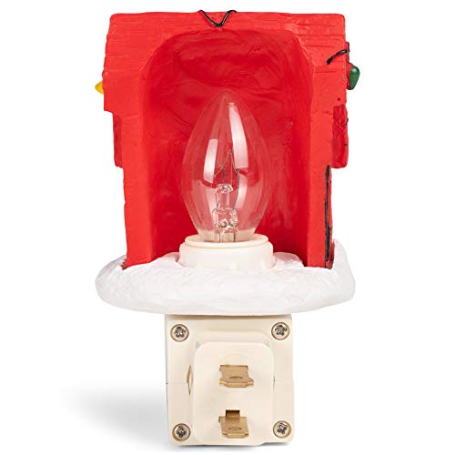 Peanuts 4.25 Inch Tall Snoopy Joe Cool Night Light Christmas Doghouse