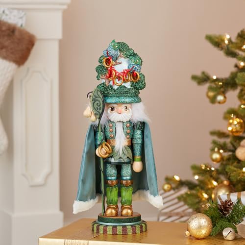 Kurt S. Adler HA0572 Hollywood Five Golden Rings Nutcracker, Multi-Colored, 17.5in