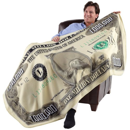 Fleece Throw Blanket Million Dollar (71" X 35")