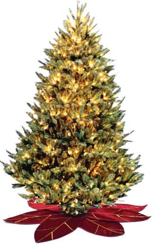 49" Sequin Poinsettia Tree Skirt