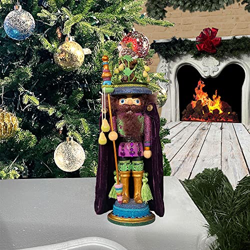 Kurt S. Adler Kurt Adler 18-Inch Hollywood Partridge in a Pear Tree Nutcracker, Black