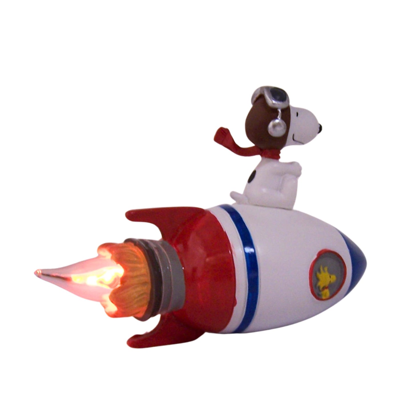 Roman Snoopy Rocket Flicker Bulb Nightlight, 4-inch Height, Room Lighting Decoration