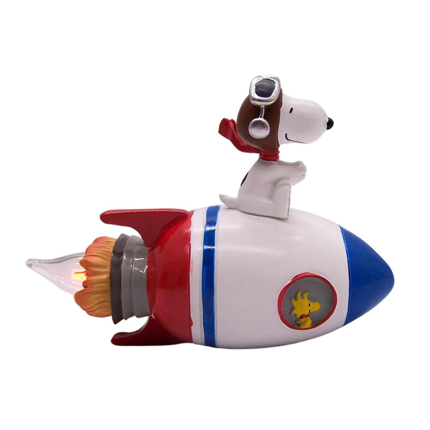 Roman Snoopy Rocket Flicker Bulb Nightlight, 4-inch Height, Room Lighting Decoration