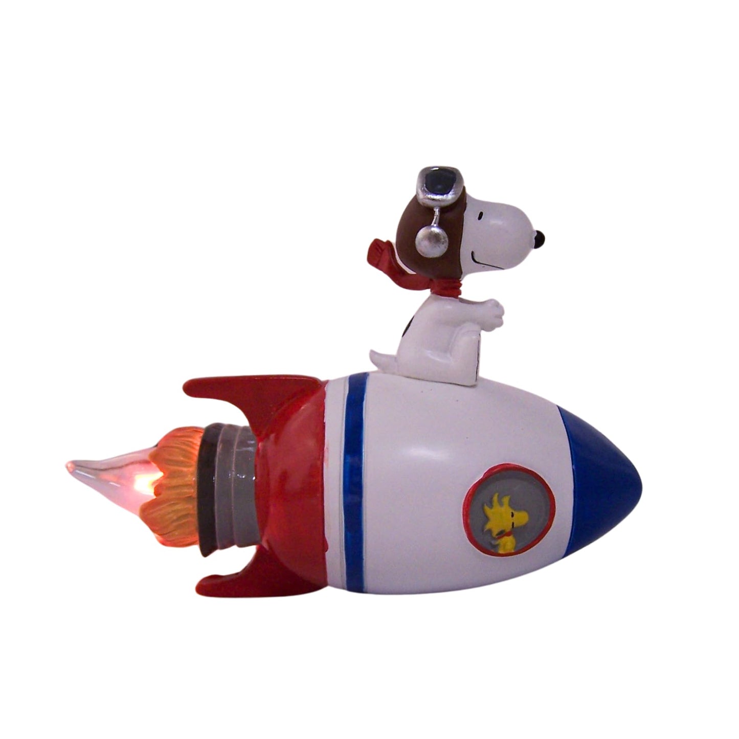 Roman Snoopy Rocket Flicker Bulb Nightlight, 4-inch Height, Room Lighting Decoration