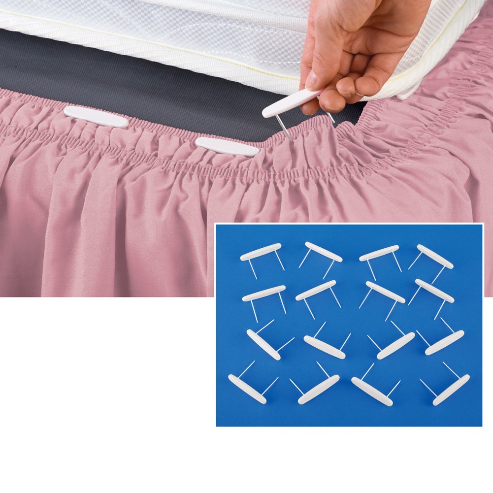 Collections Etc Bed Skirt Holding Pins - Set Of 16,