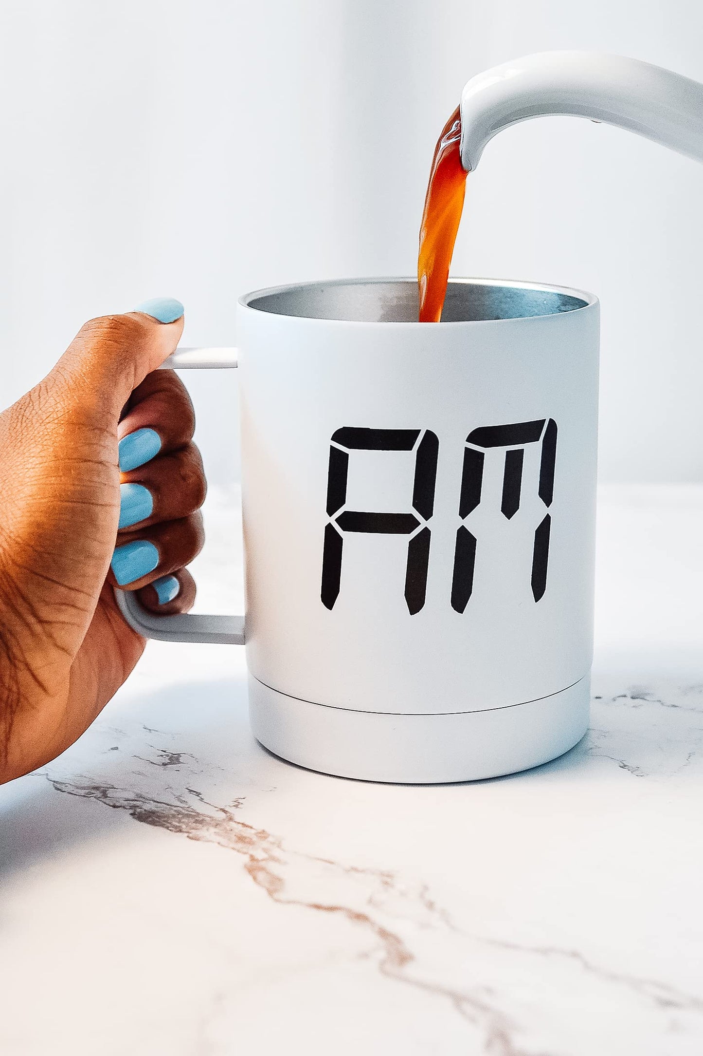 Wild Eye Designs Iceware Double Wall Vacuum Insulated Stainless Steel Travel Mug and Wine Tumbler Set 14 fl.oz AM/PM