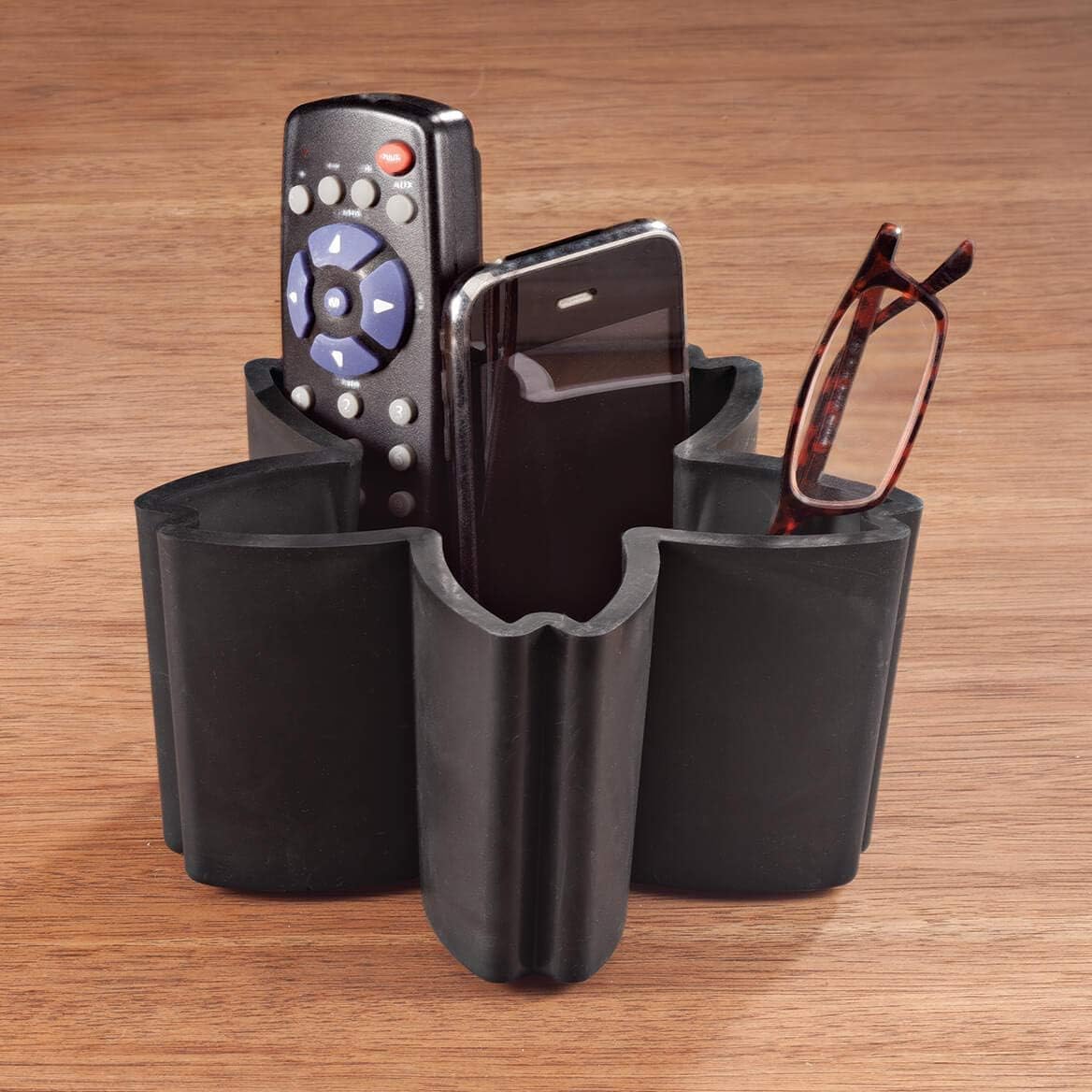 ILLIYIN Silicone 5 Flower Petal Design Tidy Remote Control Organizer Caddy
