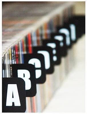 DVD/CD Alphabetical Organizer Dividers - Includes 26 Letters