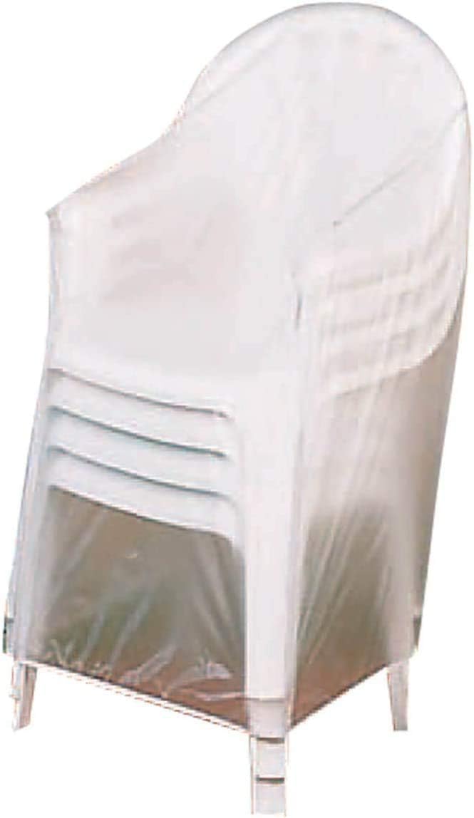 ILLIYIN 35" Outdoor 10 Gauge Vinyl Stacking Chair Covers - Set of 2