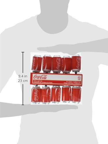 Kurt Adler CC0748 Coca-Cola Can Light Set, 10 Light
