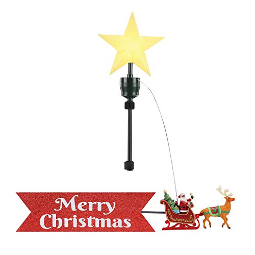 Mr. Christmas 12" Fiber Optic Animated Tree Topper