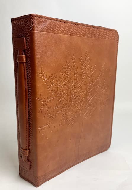 Embossed Spiritual Divine Tree of Life Holy Bible Book Cover (Large Size)