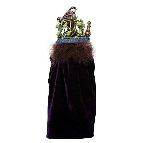 Kurt S. Adler Kurt Adler 18-Inch Hollywood Partridge in a Pear Tree Nutcracker, Black