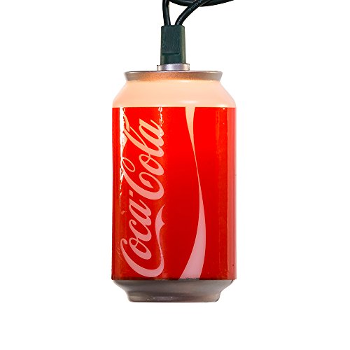 Kurt Adler CC0748 Coca-Cola Can Light Set, 10 Light