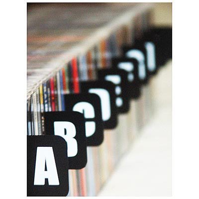 DVD/CD Alphabetical Organizer Dividers - Includes 26 Letters