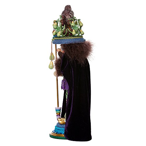 Kurt S. Adler Kurt Adler 18-Inch Hollywood Partridge in a Pear Tree Nutcracker, Black