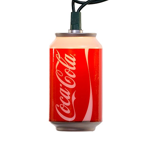Kurt Adler CC0748 Coca-Cola Can Light Set, 10 Light