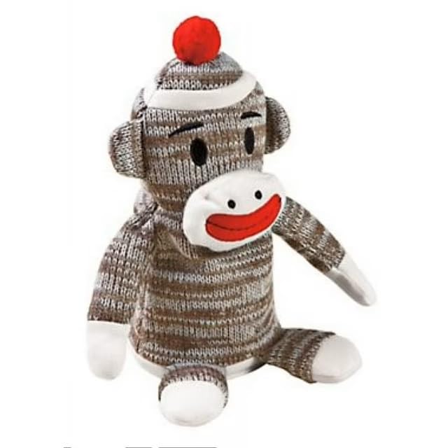 ILLIYIN Adorable 6.25" Record Repeat Talking Sock Monkey