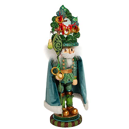 Kurt S. Adler HA0572 Hollywood Five Golden Rings Nutcracker, Multi-Colored, 17.5in