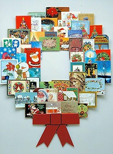 Holiday Decor 44" Wonder Wreath Christmas Card and Photo Holder - (44" x 36")