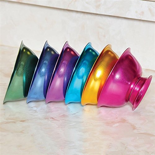 Set of 6 Anodized Aluminum Bowls