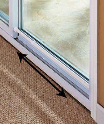 Sliding Glass Door Security Bar White Color - Feel Safe at Home with These Adjustable Home Security Bar 1-1/2" Dia. X 20-1/4" to 41"