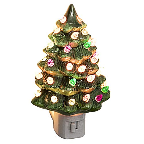 Decorative Ceramic Christmas Tree Night Light