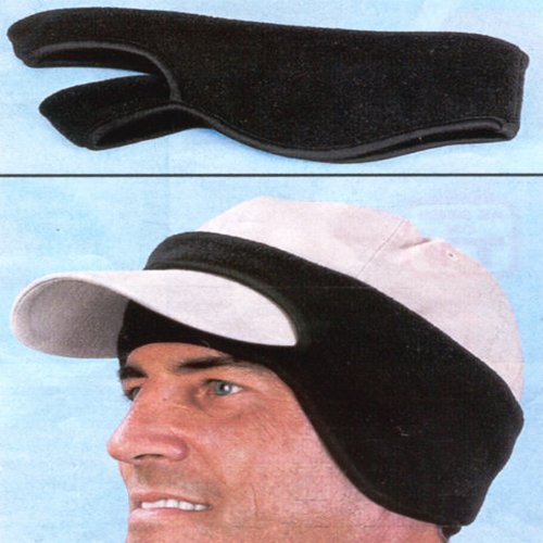 FLEECE CAP EAR BAND Windproof Black