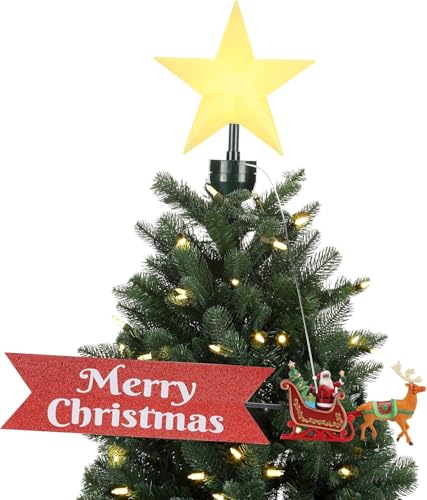 Mr. Christmas 12" Fiber Optic Animated Tree Topper