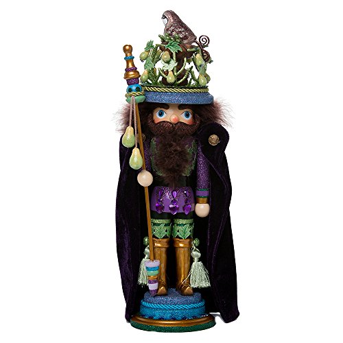 Kurt S. Adler Kurt Adler 18-Inch Hollywood Partridge in a Pear Tree Nutcracker, Black