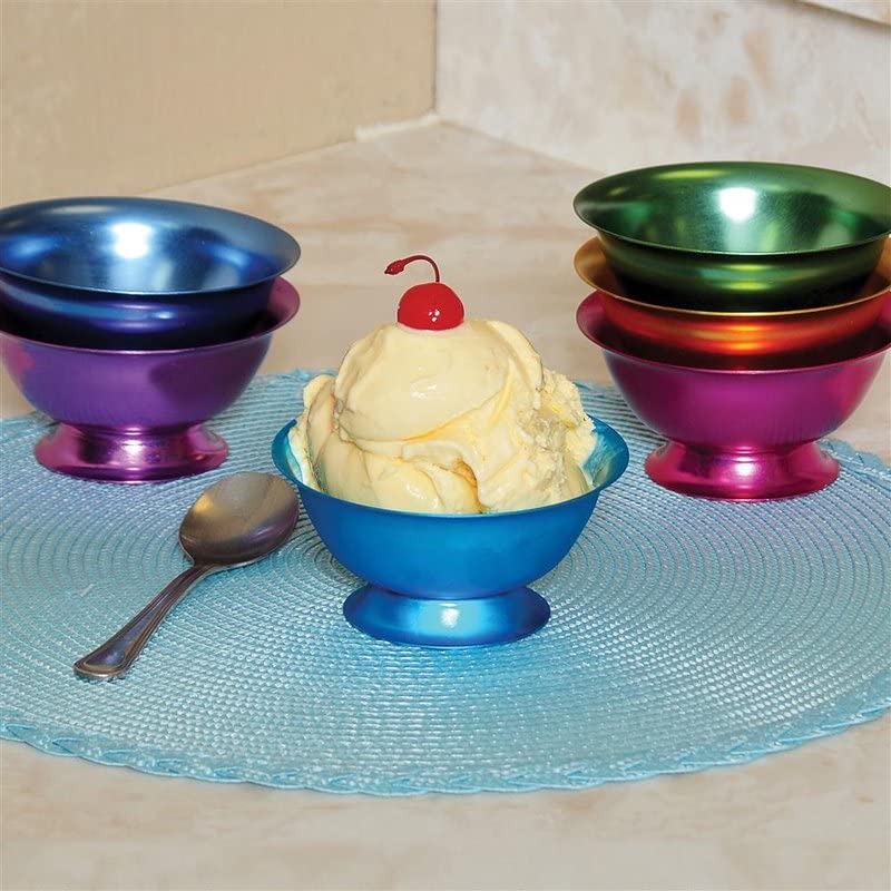 Set of 6 Anodized Aluminum Bowls