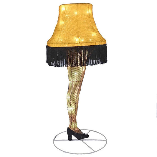 Kurt S. Adler Christmas Story Movie Tinsel Leg Lamp 28"3