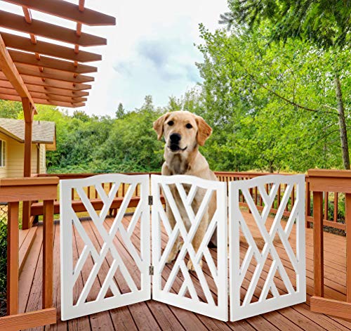 Adjustable 3 Section Indoor/Outdoor Pet Gate