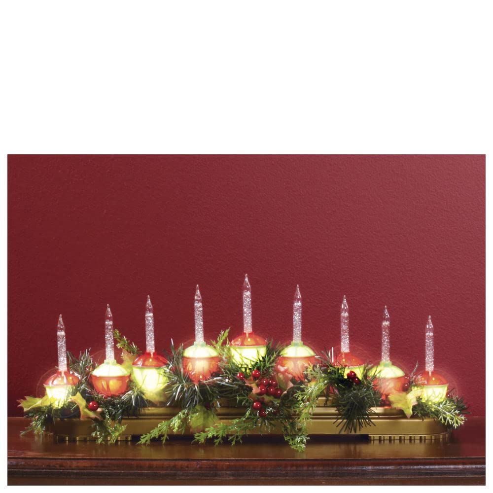 Retro Bubble Light Center Piece - Includes 9 Nostalgic Bubble Lights