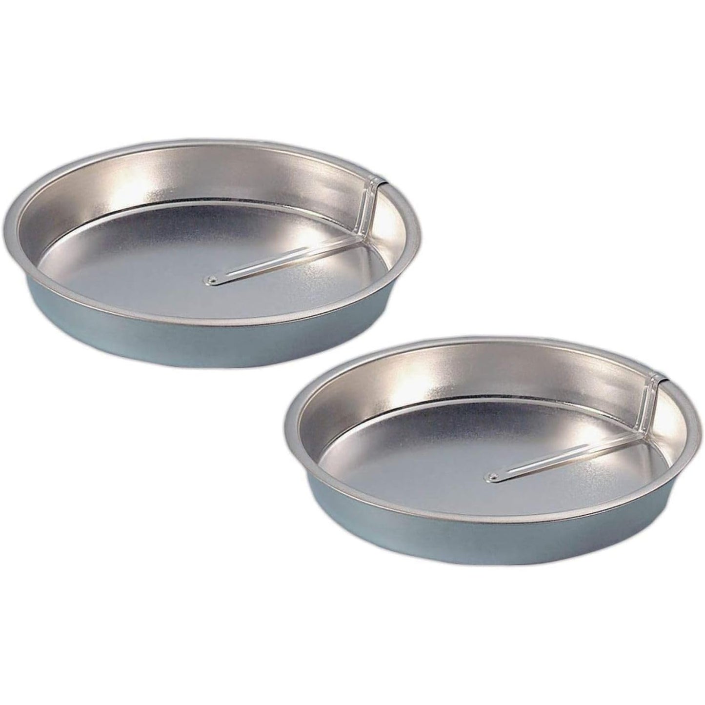 QUICK RELEASE Easy-Out Cake Pan Set of 2, Effortlessly Bake and Serve Perfect Cakes and Pies, 9" Diameter x 1 1/2" H