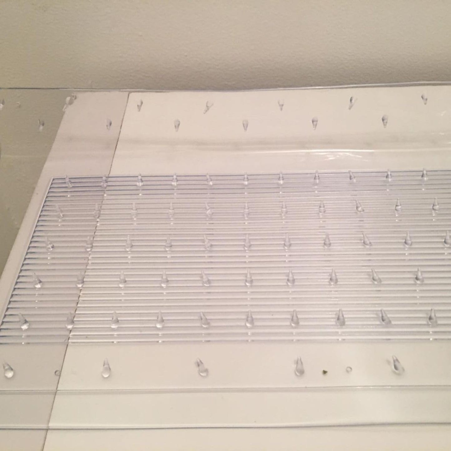 Clear Stair Treads Carpet Protectors Set of 2-24 x 8 Inches, Slip Resistant with Gripper Teeth, Transparent Vinyl Treads for Carpeted Stairs Protection