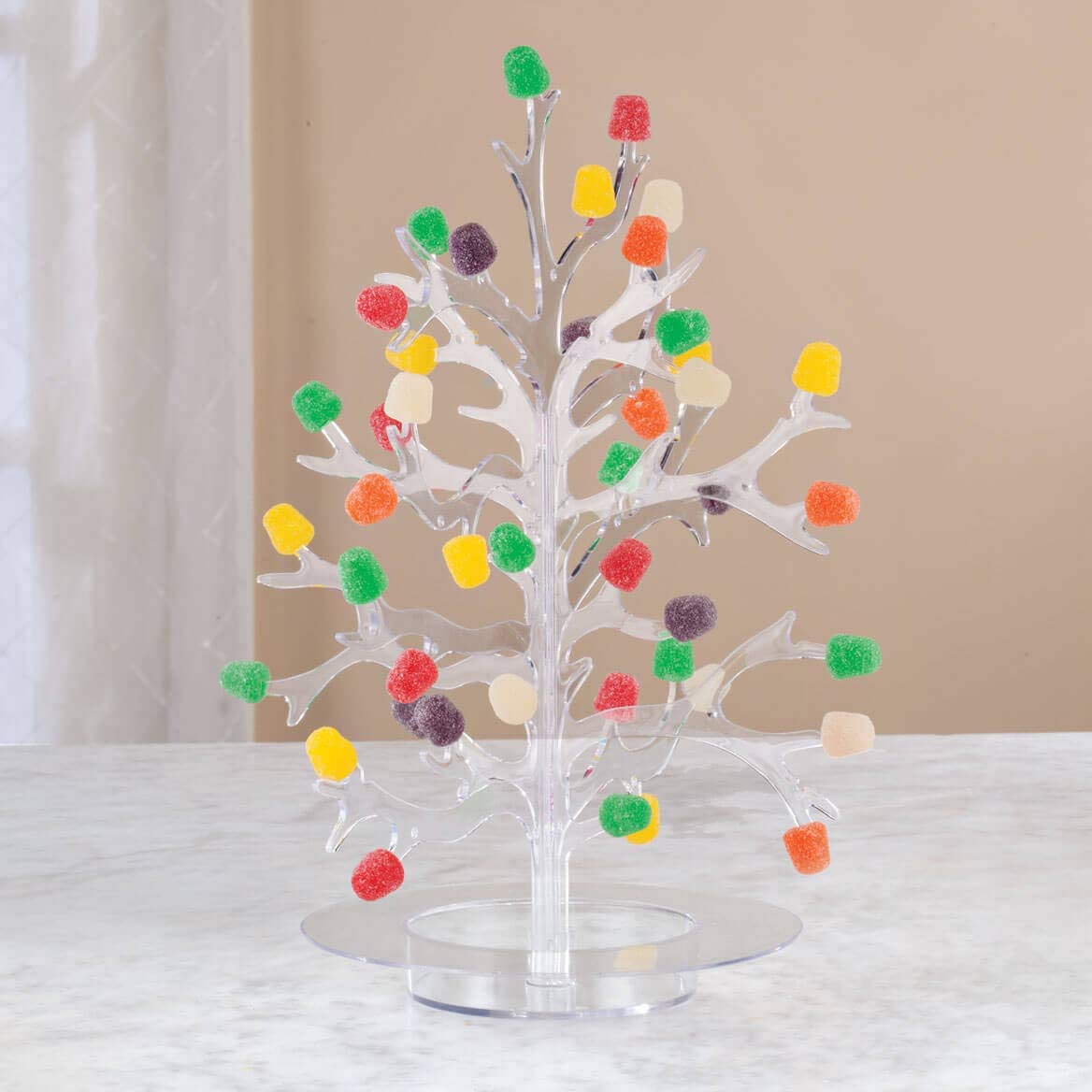 12" Festive Gumdrop Tree - Clear