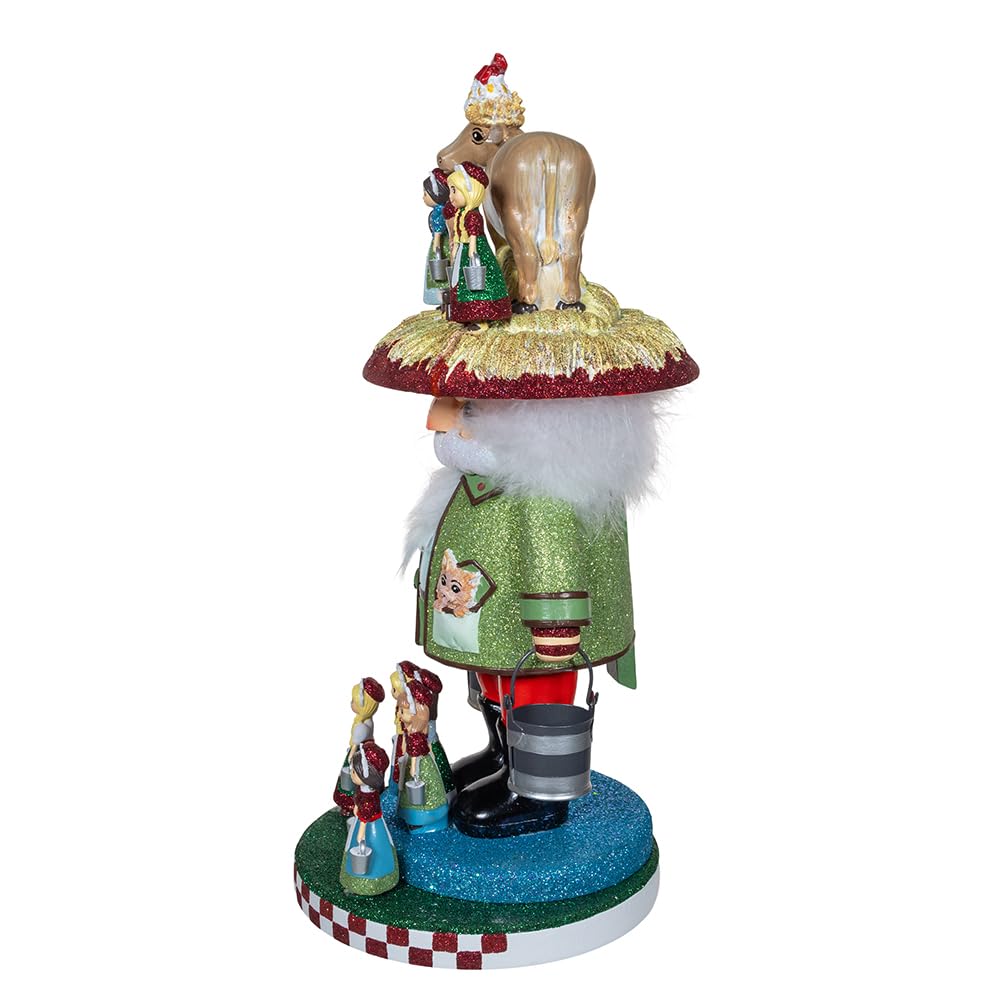 Kurt Adler 16.5-inch Hollywood Nutcrackers 8 Maids A Milking Nutcracker