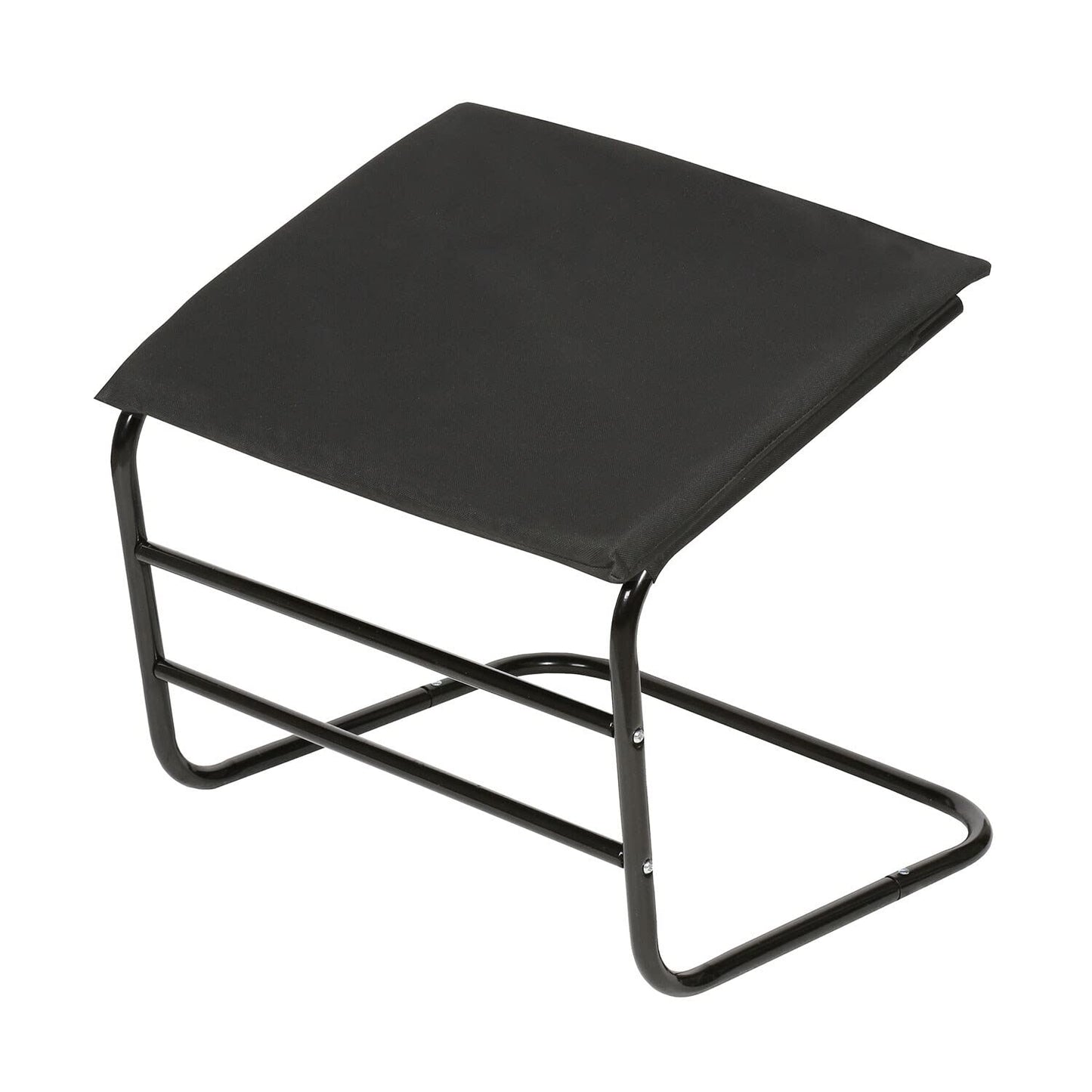 ETNA Ottoman Foot Rest Footstool - Supportive Leg Rest for Chair Sofa Couch - Office Footrest Under Desk Foot Hammock - Black Padded Foot Stool