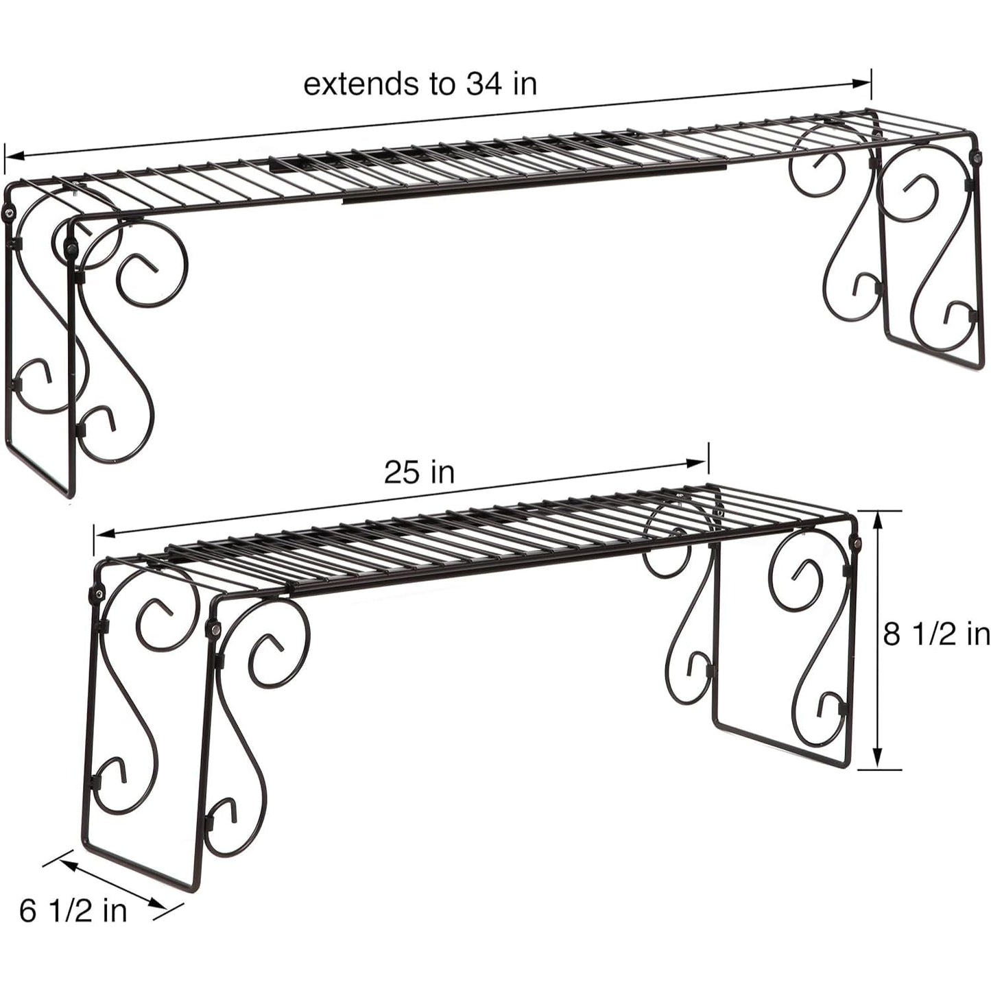 Carol Wright Gifts 1 shelve WalterDrake Expandable Over the Sink Shelf