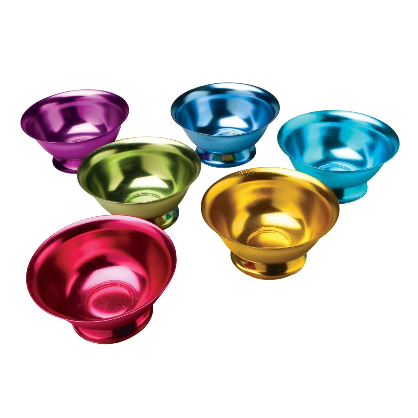 Set of 6 Anodized Aluminum Bowls