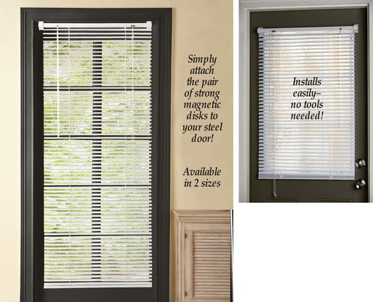 Magnetic Window Blinds White 25" X 40"