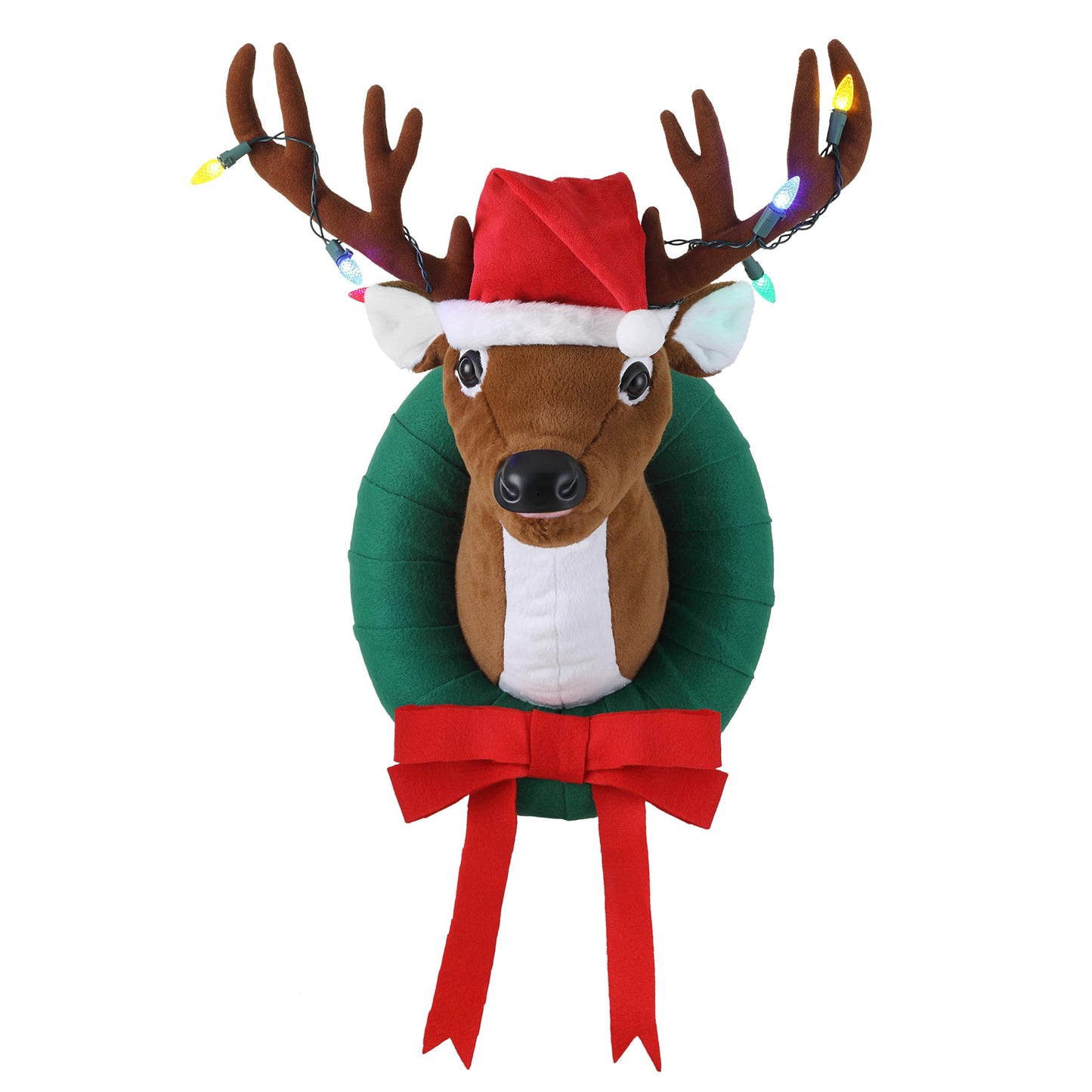 Mr. Christmas 17" Animated Singing Reindeer, Motion-Activated with 5 Songs & LED Lights