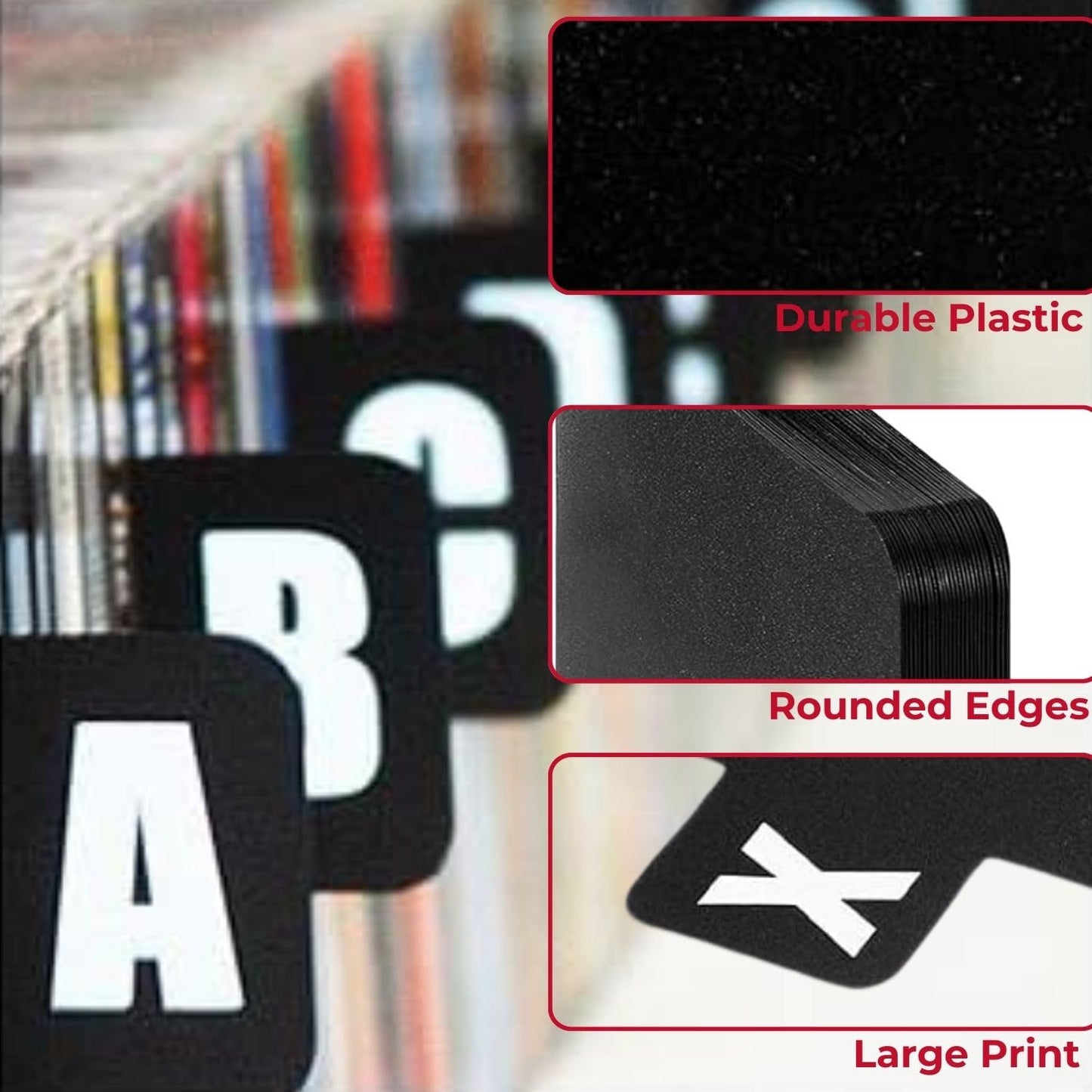 DVD Dividers - Section Separators for CD Dividers, Bin Cards, and Organizers