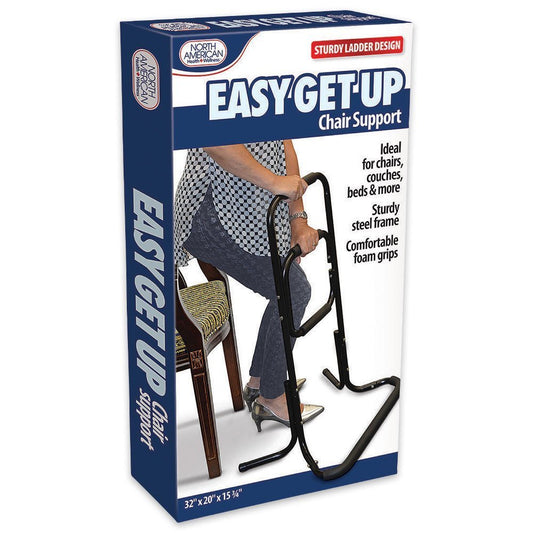 Jobar Easy Get-Up Chair Support, Modern Style, Standing Aids and Supports, 150kg (25 Stones) Capacity, Blue, Ergonomic Foam Handles, Assisted Standing