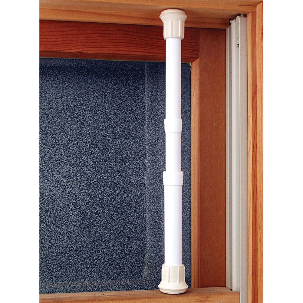 Johnson Smith Co. Set of 2 Window Security Bars, White