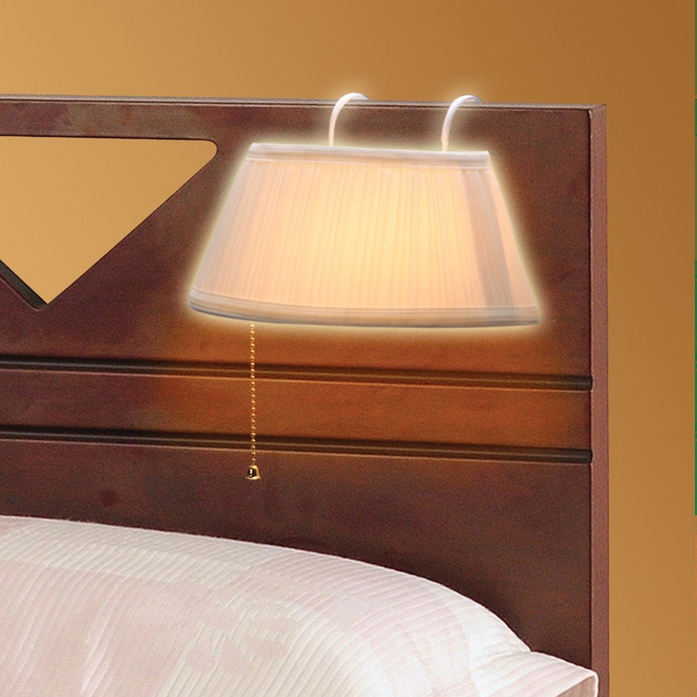 Bandwagon Designer Headboard Lamp Adjustable, Full, Cream