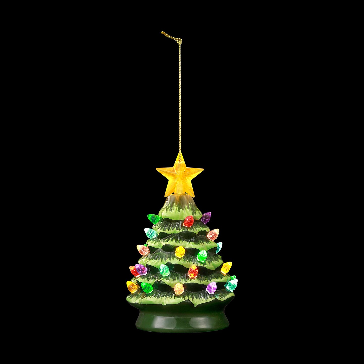 Mr. Christmas 19398 Nostalgic Christmas Tree Green holiday decoration, 5.5-Inch